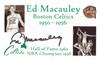 Ed Macauley custom ttm on Sportscollectors.Net