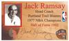 Jack Ramsay custom ttm on Sportscollectors.Net