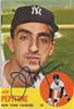 63 Topps Joe Pepitone on Sportscollectors.Net