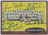 1962 Topps - #206 Washington Senators Team card with 8 Autographs (including Ed Brinkman) on Sportscollectors.Net