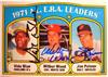 '72T - ERA Leaders - Vida Blue / Wilbur Wood / Jim Palmer on Sportscollectors.Net
