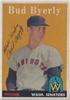 1958 Topps - Bud Byerly #72 (Photo is Hal Griggs) (b: 26 Oct 1920 - d: 26 January 2012 at age 91) on Sportscollectors.Net