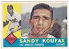 1960 Topps #343 SANDY KOUFAX on Sportscollectors.Net
