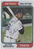 1974 Topps - Gates Brown #389 (b: 2 May 1939 - d: 27 Sep 2013 at age 74) on Sportscollectors.Net