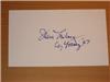 Jim Lonborg autographed (Cy Young '67 inscription) index card on Sportscollectors.Net
