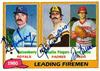 1981 Topps #8 - Leading Firemen (Dan Quisenberry/Rollie Fingers/Tom Hume) on Sportscollectors.Net