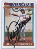 1991 Topps Desert Shield - 387 Julio Franco on Sportscollectors.Net
