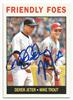 Derek Jeter/Trout Signed 2013 Topps Heritage on Sportscollectors.Net