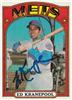 Ed Kranepool 72 Topps in blue sharpie on Sportscollectors.Net