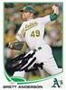 Brett Anderson 13 Topps in black sharpie on Sportscollectors.Net