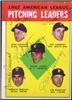 1963 Topps Pitching Leaders Dick Donovan/Ray Herbert/Ralph Terry/Camilo Pascual/Jim Bunning on Sportscollectors.Net