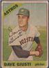 1966 Topps Venezuelan Dave Giusti ttm on Sportscollectors.Net