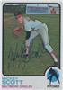 1973 Topps - Mickey Scott #553 (b. 25 Jul 1947 - d. 30 Oct 2011 at age 64) (Baltimore Orioles) on Sportscollectors.Net