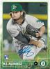 R.J. Alvarez 2015 Topps in blue sharpie on Sportscollectors.Net