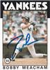 Bobby Meacham 1986 Topps in blue sharpie on Sportscollectors.Net