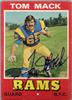 1974 Wonder Bread Tom Mack on Sportscollectors.Net
