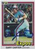 1981 Donruss - Gary Carter #90 (HOF 2003) (b. 8 Apr 1954 - d. 16 Feb 2012 at age 57) (Montreal Expos) on Sportscollectors.Net
