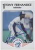 1989 Blue Jays Fire Safety - Tony Fernandez #1 / #9 (Toronto Blue Jays) on Sportscollectors.Net