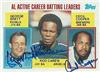 1984 Topps #710 George Brett, Rod Carew, & Cecil Cooper on Sportscollectors.Net