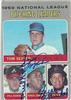 1970 Topps #069 Phil Niekro, Fergie Jenkins, & Juan Marichal on Sportscollectors.Net