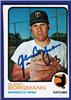 Glenn Borgmann - 1973 Topps - Minnesota Twins on Sportscollectors.Net
