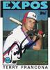 Terry Francona 1986 Topps in black sharpie on Sportscollectors.Net