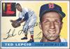 1955 Topps Ted Lepcio on Sportscollectors.Net