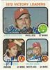 1973 Topps #066 Steve Carlton, Gaylord Perry, & Wilbur Wood on Sportscollectors.Net