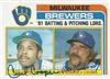 1982 Topps #703 Cecil Cooper & Pete Vuckovich on Sportscollectors.Net