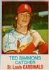 Ted Simmons auto'd 1975 Hostess card on Sportscollectors.Net
