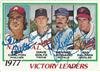 1978 Topps #205 Steve Carlton, Dave Goltz, Dennis Leonard, & Jim Palmer on Sportscollectors.Net
