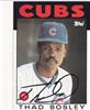 Thad Bosley 86 Topps in black sharpie on Sportscollectors.Net