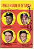 1963 Topps #169 Dick Egan, Julio Navarro, Gaylord Perry, & Tommie Sisk on Sportscollectors.Net