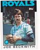 Joe Beckwith 86 Topps in blue sharpie on Sportscollectors.Net