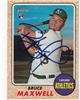 Bruce Maxwell 2017 Topps Heritage in blue sharpie on Sportscollectors.Net