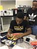 D Mitchell Signing Blue Jersey 2 on Sportscollectors.Net