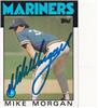 Mike Morgan 1986 Topps in blue sharpie on Sportscollectors.Net