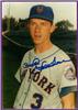 Bud Harrelson auto'd Geo Brace photo on Sportscollectors.Net