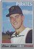 1970 Topps - Steve Blass #396 (Pittsburgh Pirates) on Sportscollectors.Net