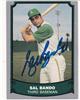 Sal Bando 1988 Pacific Legends in blue sharpie on Sportscollectors.Net