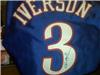 Allen Iverson Signed Authentic Blue Jersey on Sportscollectors.Net