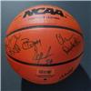 2001-02 Duke University Team Signed IP Rawlings NCAA I/O Basketball (Panel 1 - Mike Krzyzewski, Carlos Boozer, Chris Duhon, & Casey Sanders) on Sportscollectors.Net
