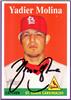 Yadier Molina auto'd 2007 Topps Heritage on Sportscollectors.Net
