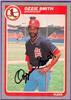 Ozzie Smith auto'd 1985 Fleer on Sportscollectors.Net