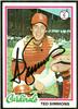 Ted Simmons 1978 Topps on Sportscollectors.Net