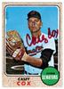 Casey Cox - 1968 Topps - Washington Senators on Sportscollectors.Net