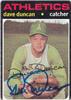 Dave Duncan 1971 Topps in blue sharpie on Sportscollectors.Net