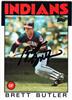 Brett Butler 1986 Topps in black sharpie on Sportscollectors.Net
