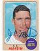 J.C. Martin 1968 Topps in blue sharpie on Sportscollectors.Net