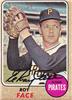 Elroy Face '68 Topps in black sharpie on Sportscollectors.Net